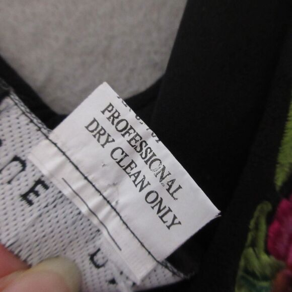 Y2K‎ 90s Vintage Sue Wong Dress 2 Embroidered Floral Silk Boho Grunge Fairy - Picture 9 of 16